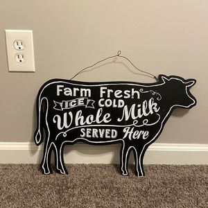 Cow Theme Sign
